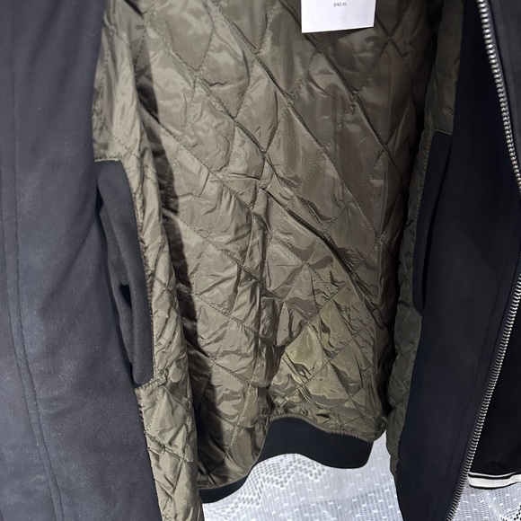 Robert Graham Faux Suede Men's Black Bomber Jacket RGF22R17 - Picture 5 of 8